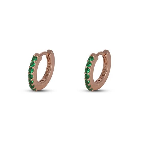 Orecchini Dilvdò Donna Hoop ring in Argento Zircone ORDLRV - ORDLRV